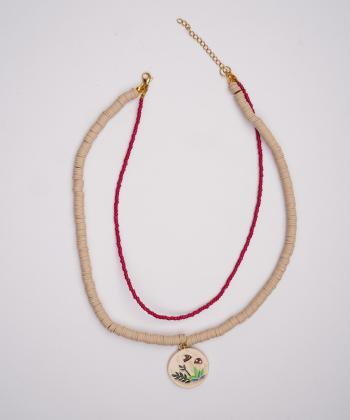 گردنبند زنانه قلم فلزي مدل necklace2L54