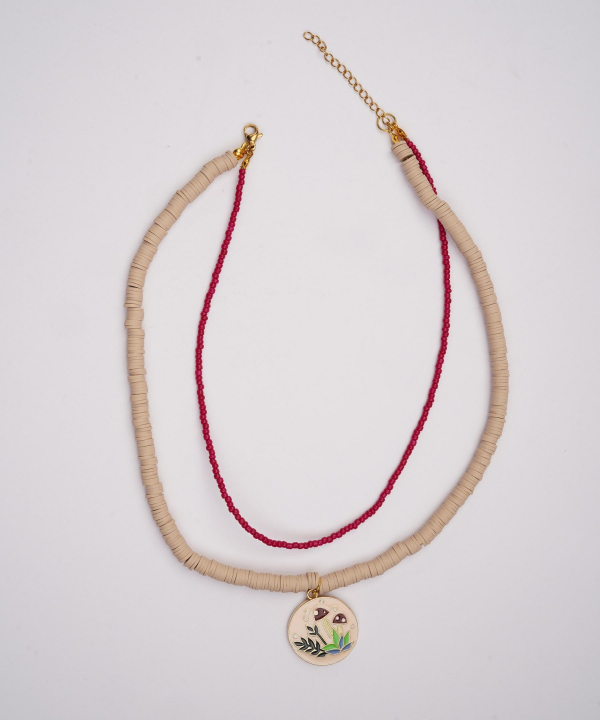 گردنبند زنانه قلم فلزی مدل necklace2L54 __D