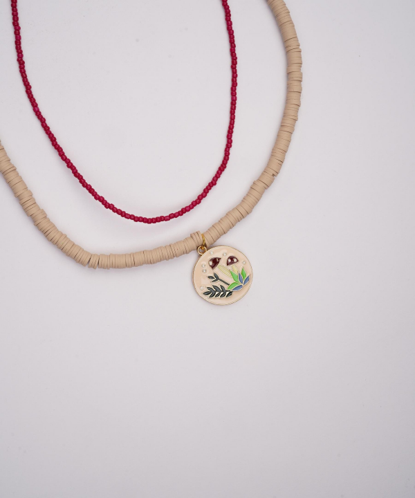 گردنبند زنانه قلم فلزی مدل necklace2L54 __D