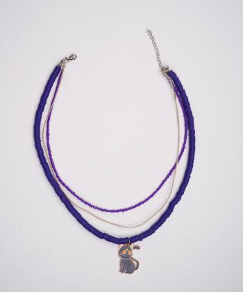 گردنبند زنانه قلم فلزي مدل necklace2L23