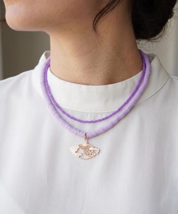 گردنبند زنانه قلم فلزي مدل necklace2L49