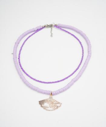 گردنبند زنانه قلم فلزي مدل necklace2L49