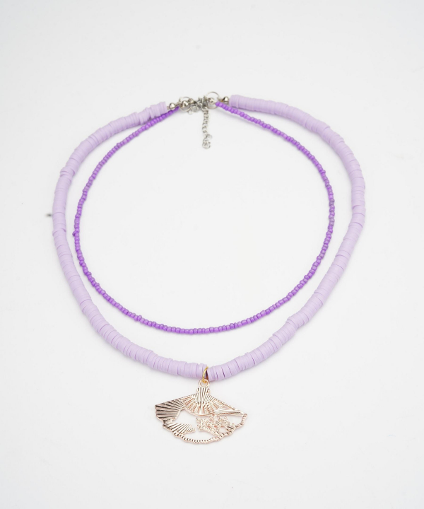گردنبند زنانه قلم فلزی مدل necklace2L49 __D