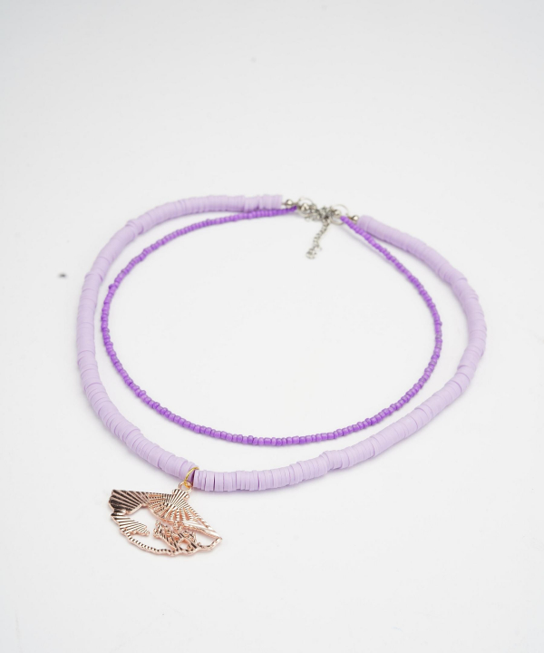 گردنبند زنانه قلم فلزی مدل necklace2L49 __D