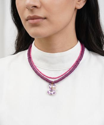 گردنبند زنانه قلم فلزي مدل necklace2L16