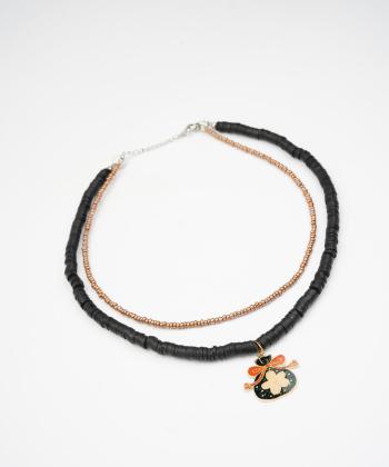 گردنبند زنانه قلم فلزي مدل necklace2L66