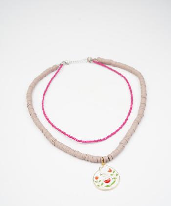 گردنبند زنانه قلم فلزي مدل necklace2L57