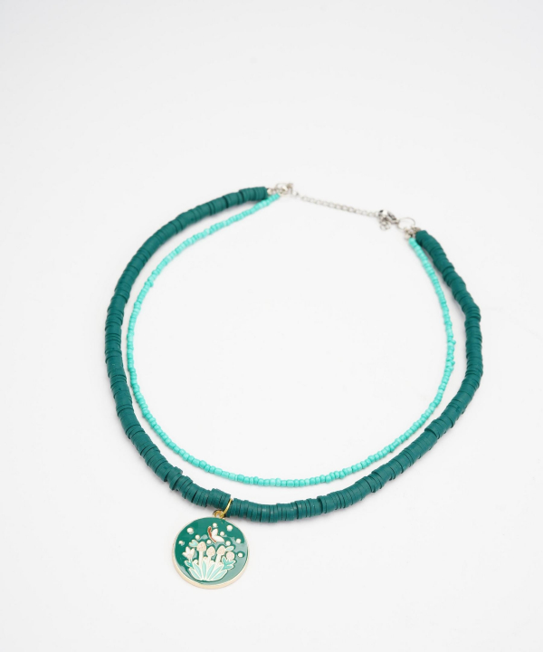 گردنبند زنانه قلم فلزی مدل necklace2L26 __D