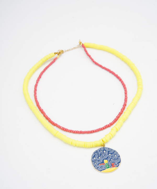 گردنبند زنانه قلم فلزی مدل necklace2L60 __D