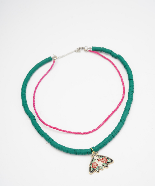 گردنبند زنانه قلم فلزی مدل necklace2L27 __D