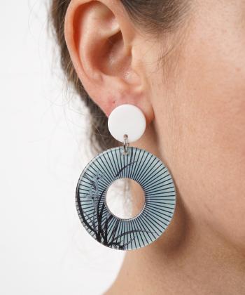 گوشواره زنانه قلم فلزي مدل earringplexi28