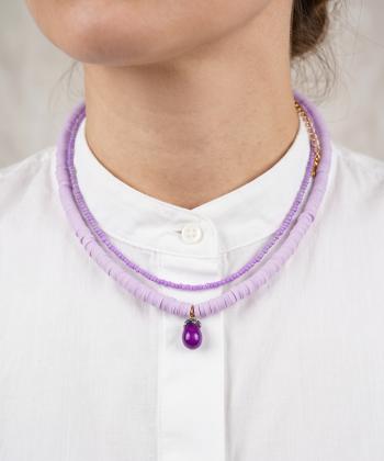 گردنبند زنانه قلم فلزي مدل necklace2L79