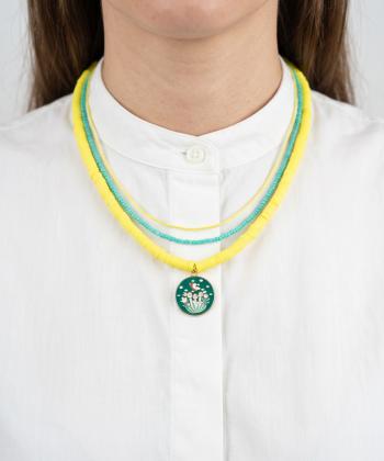 گردنبند زنانه قلم فلزي مدل necklace2L74