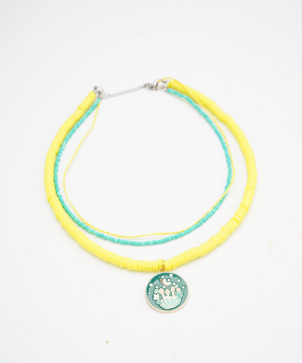 گردنبند زنانه قلم فلزی مدل necklace2L74 __D