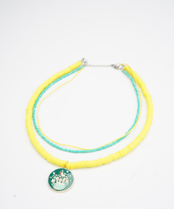 گردنبند زنانه قلم فلزی مدل necklace2L74 __D