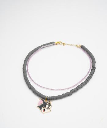 گردنبند زنانه قلم فلزي مدل necklace2L84