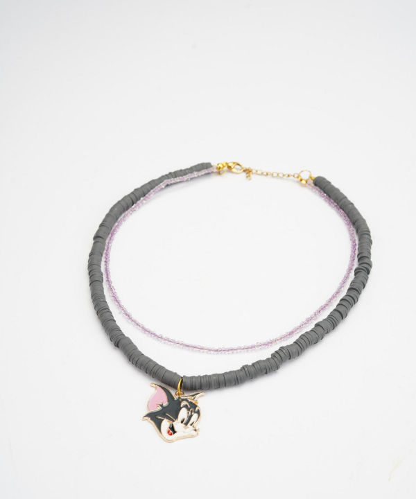گردنبند زنانه قلم فلزی مدل necklace2L84 __D