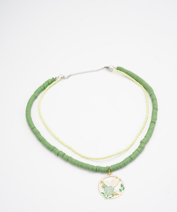 گردنبند زنانه قلم فلزی مدل necklace2L41 __D