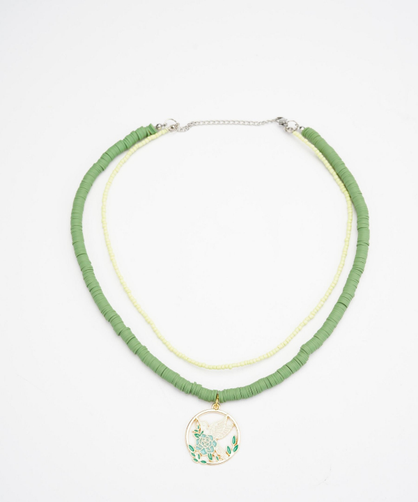 گردنبند زنانه قلم فلزی مدل necklace2L41 __D
