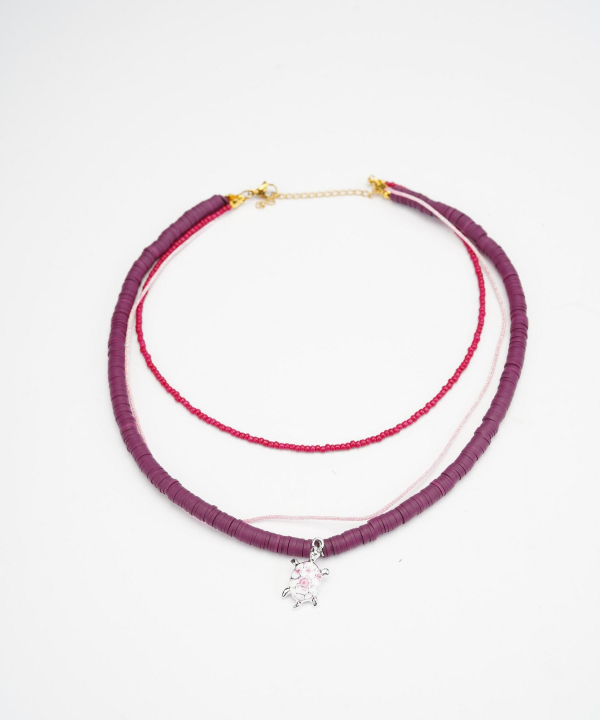گردنبند زنانه قلم فلزی مدل necklace2L19 __D