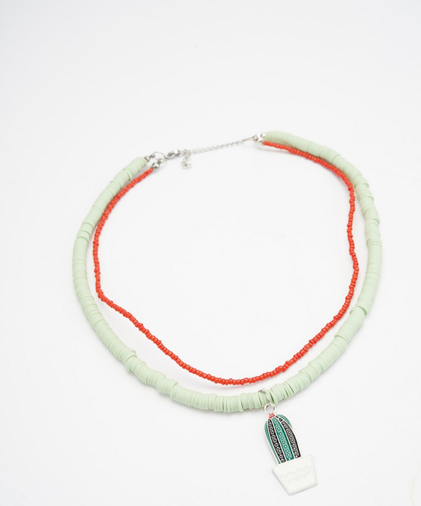 گردنبند زنانه قلم فلزی مدل necklace2L56 __D