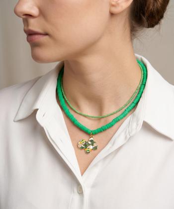گردنبند زنانه قلم فلزي مدل necklace2L22