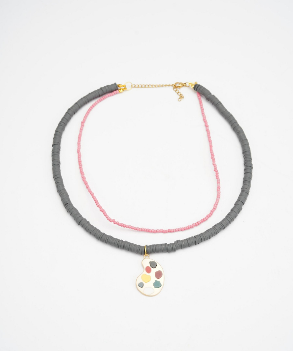 گردنبند زنانه قلم فلزی مدل necklace2L25 __D