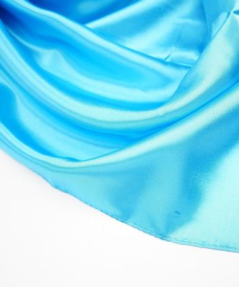 روسري ساتن زنانه قلم فلزي مدل silkscarfblue