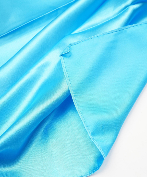 روسری ساتن زنانه قلم فلزی مدل silkscarfblue __D