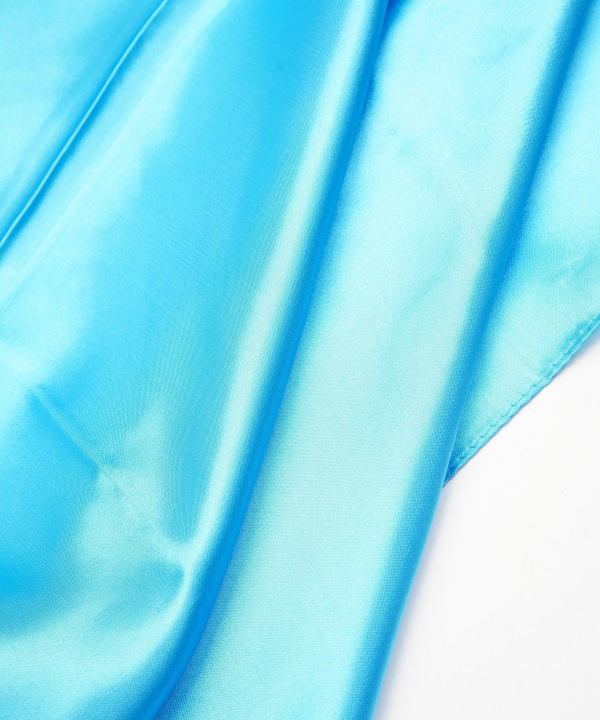 روسری ساتن زنانه قلم فلزی مدل silkscarfblue __D