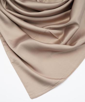 روسري ساتن زنانه قلم فلزي مدل silkscarfkhaki