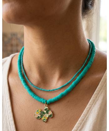گردنبند زنانه قلم فلزي مدل necklace2L37