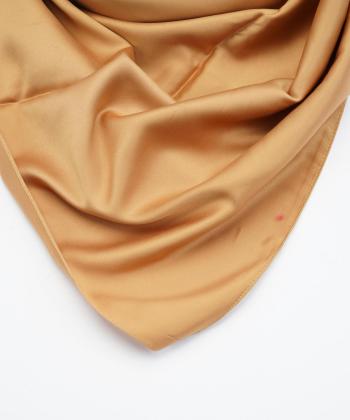 روسري ساتن زنانه قلم فلزي مدل silkscarfgold