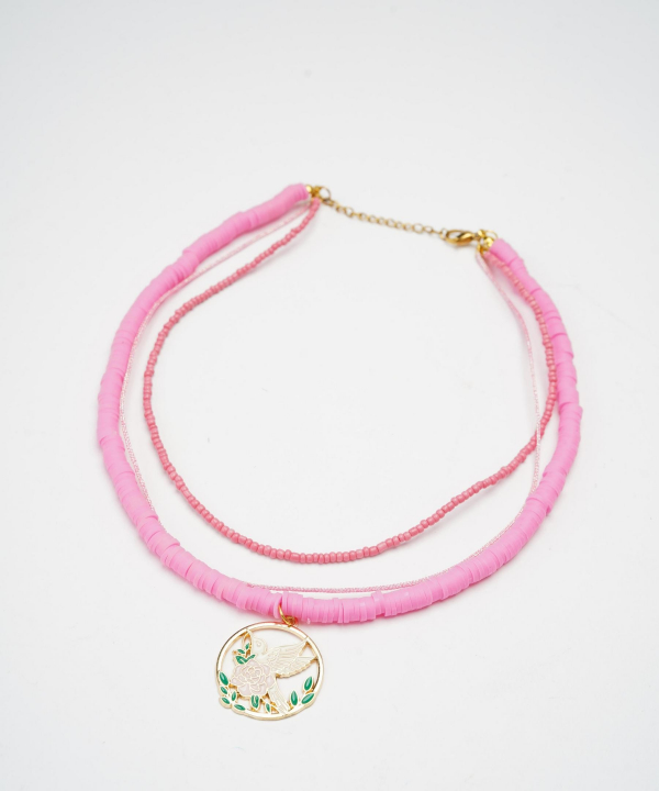 گردنبند زنانه قلم فلزی مدل necklace2L51 __D
