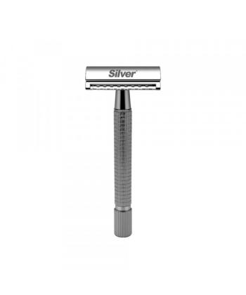 تیغ سیفتی ریزر پروانه ای و پایه سیلور مدل 501-540507-782-8