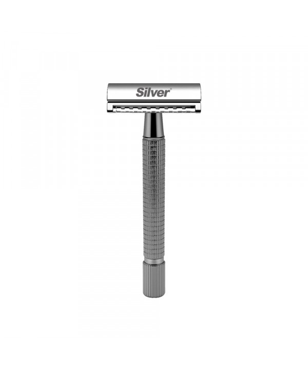 تیغ سیفتی ریزر پروانه ای و پایه سیلور مدل 501-540507-782-8