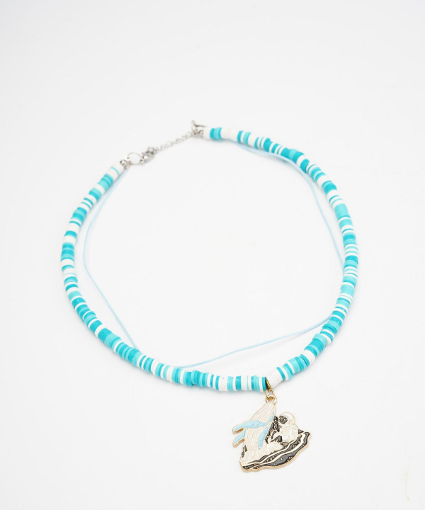 گردنبند زنانه قلم فلزی مدل necklace2L75 __D