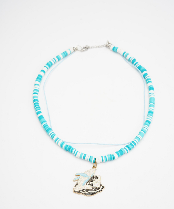 گردنبند زنانه قلم فلزی مدل necklace2L75 __D