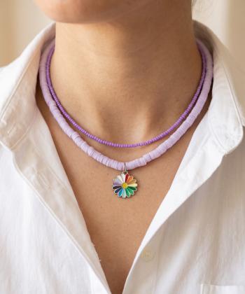 گردنبند زنانه قلم فلزي مدل necklace2L71