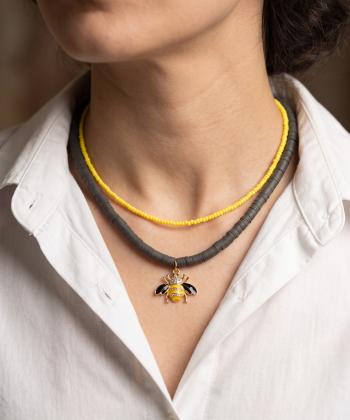 گردنبند زنانه قلم فلزي مدل necklace2L46