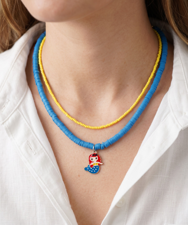 گردنبند زنانه قلم فلزی مدل necklace2L78 __AF