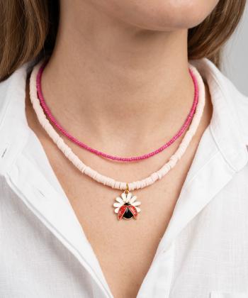 گردنبند زنانه قلم فلزي مدل necklace2L42