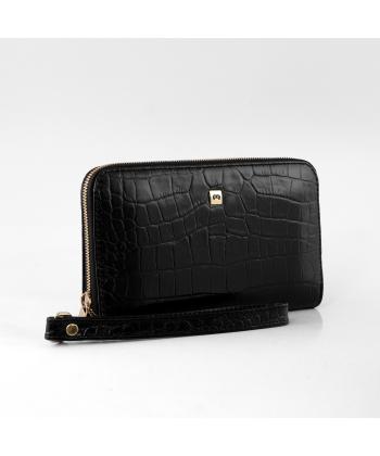کیف پول زنانه چرم طبیعی منط مدل f140