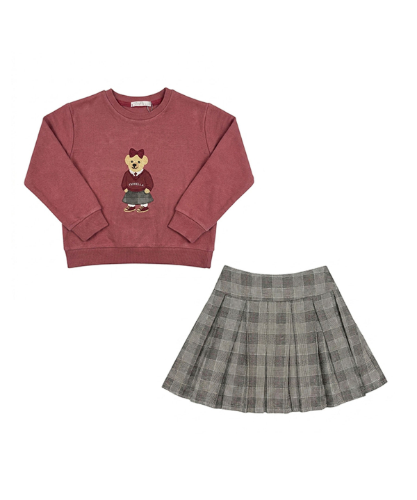شوميز و بلوز و دامن دخترانه فيورلا مدل 36519