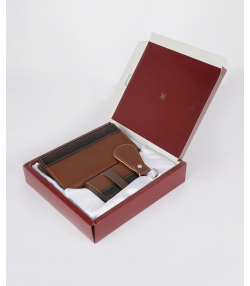 ست هدیه چرم مردانه شهر چرم Leather City مدل SV114