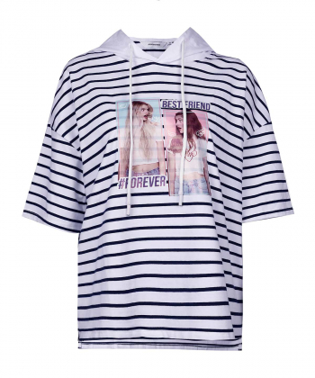 تیشرت کلاه دار زنانه جین وست Jeanswest کد 92273555