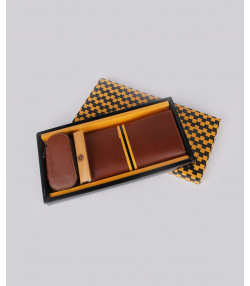 ست هدیه چرم مردانه شهر چرم Leather City مدل SV106