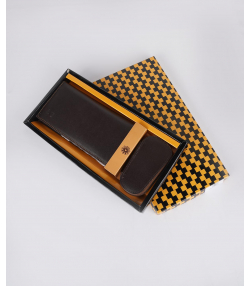 ست هدیه چرم مردانه شهر چرم Leather City مدل SV106
