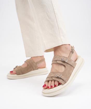 صندل چرم طبیعی زنانه مونو مدل J0180