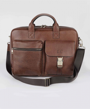 کیف اداری مردانه چرم طبیعی شهر چرم Leather City مدل 111009